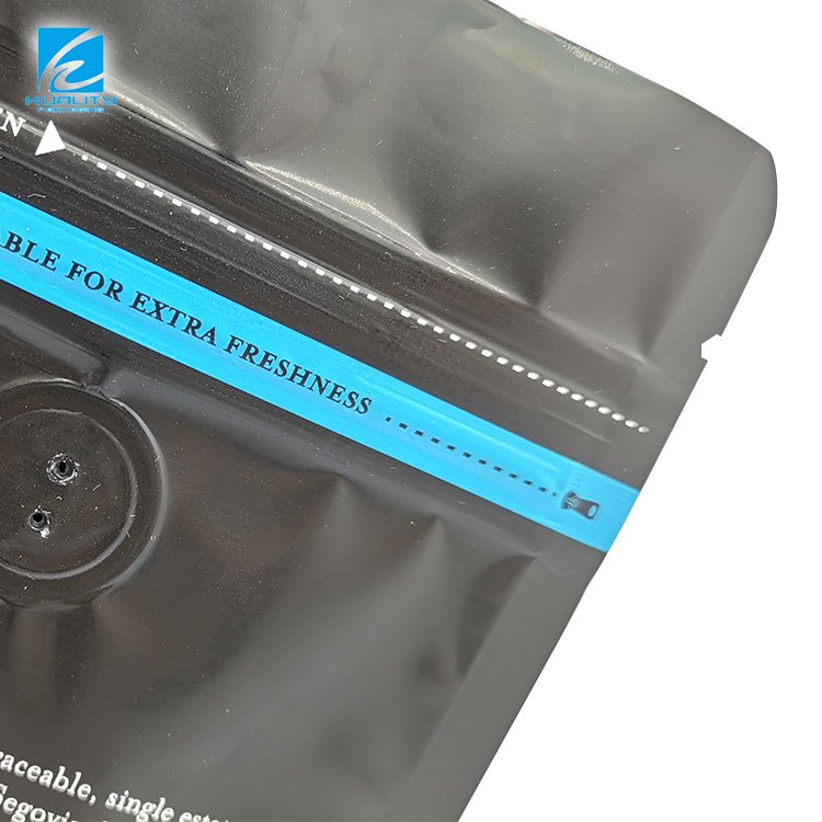 Custom Printed Empty Compostable Aluminum Foil Zipper Bag Plastic Pouches Bag For Coffee Powder Snack Whey Protein