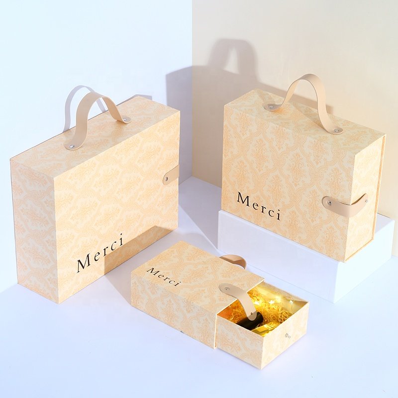 Wholesale High Grade Rigid Paper Sliding Candy Gift Box