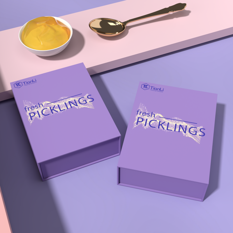 Personalized Customization High-Quality Luxury Purple Flip Hard Box Gift Handicrafts Embossing Packaging Paper Boxes With Magnet