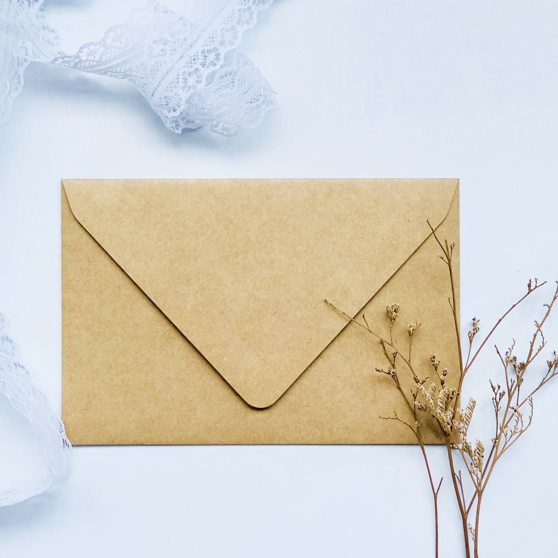 NEW Hot Sale Kraft Envelope Wedding Custom Paper Envelope Green Wedding Invitation Color Printing Envelope
