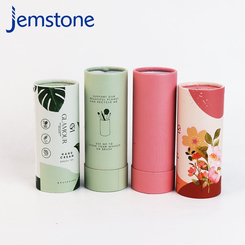 Eco Friendly Biodegradable Paper Tube Hand Cream Sunscreen Cosmetic Packaging Tube Boxes