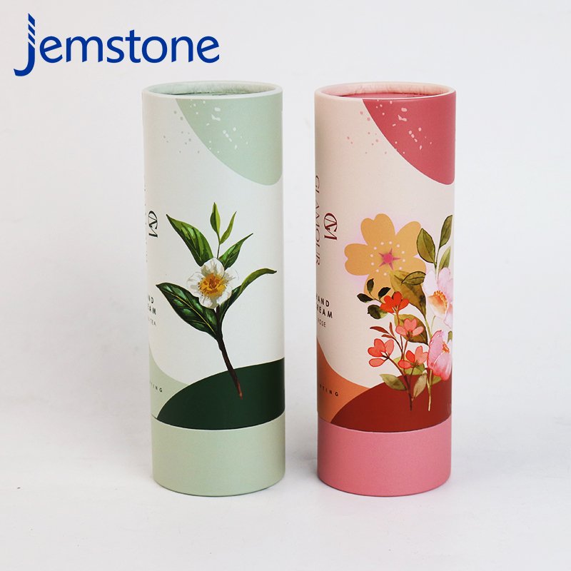 Eco Friendly Biodegradable Paper Tube Hand Cream Sunscreen Cosmetic Packaging Tube Boxes