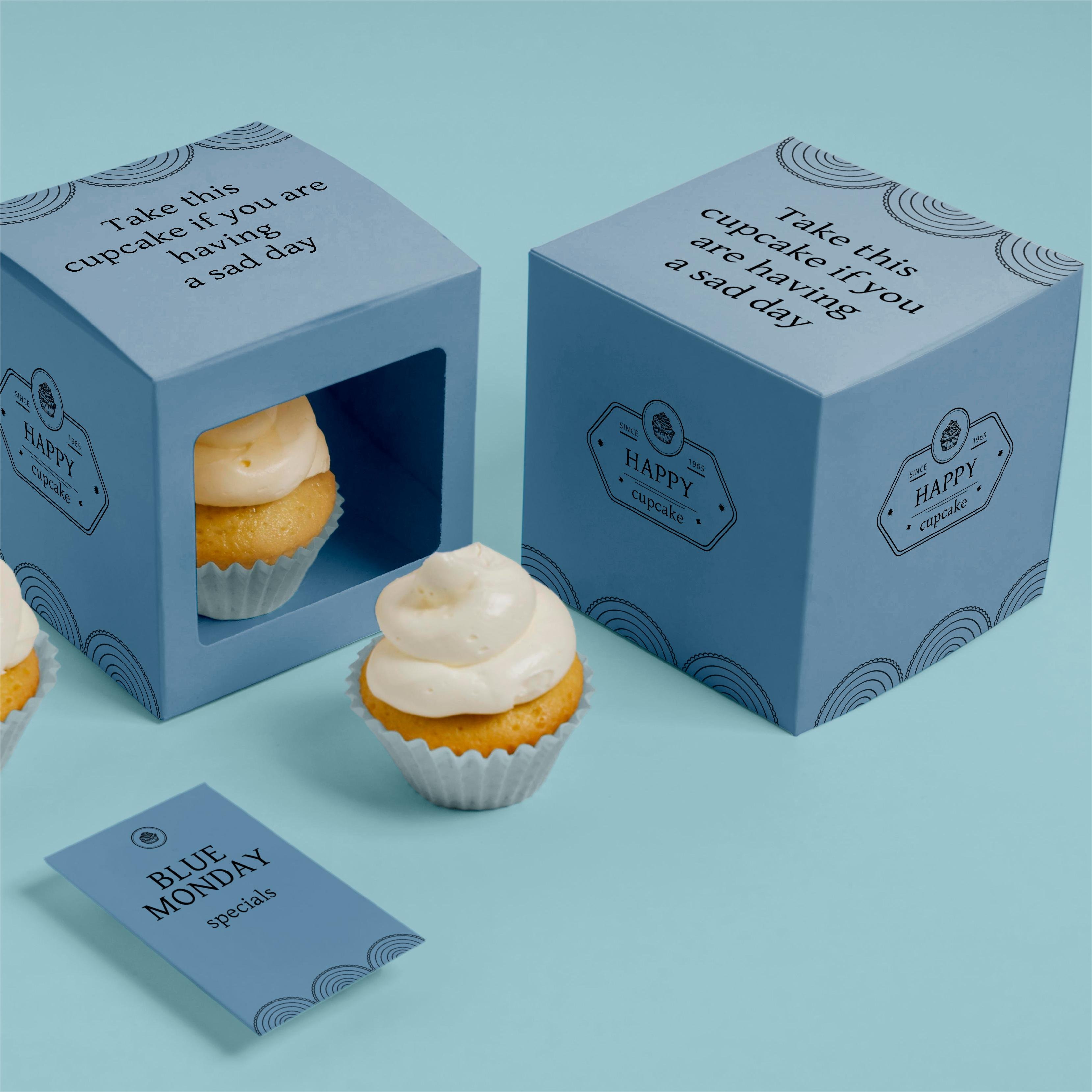 Recyclable One-Stop Custom Solution Service For Cake and Dessert Shop Cookies Packaging Custom Cake Cookie Boxes
