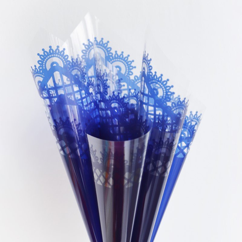 Wholesale Korean Valentine Day Lace Edge Flower Wrapping Paper OPP Colorful Bouquet Packaging Paper