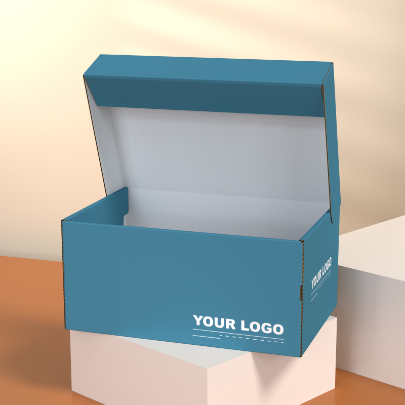 Hot Selling Custom Logo Foldable Cardboard Shoe Boxes Shoes Packaging Gift Box Recycled Kraft Paper Shoes Box