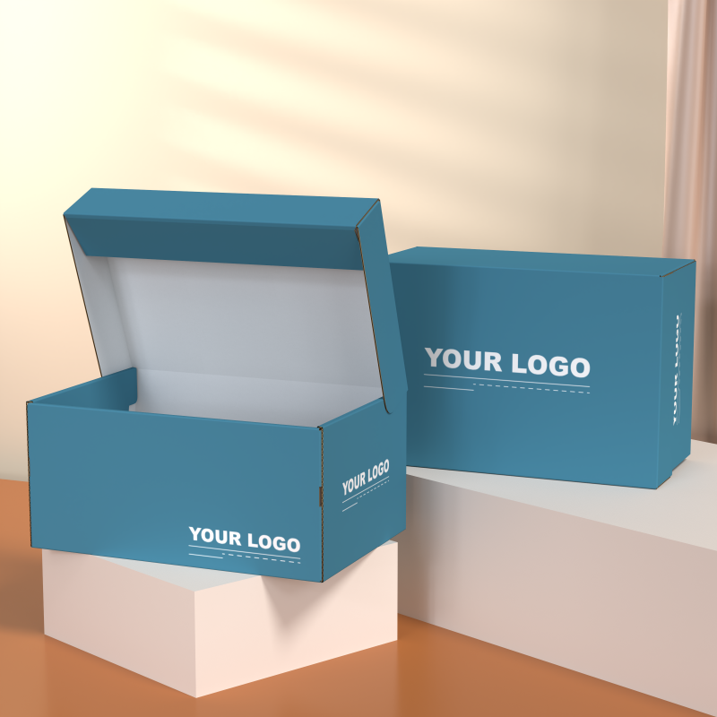 Hot Selling Custom Logo Foldable Cardboard Shoe Boxes Shoes Packaging Gift Box Recycled Kraft Paper Shoes Box