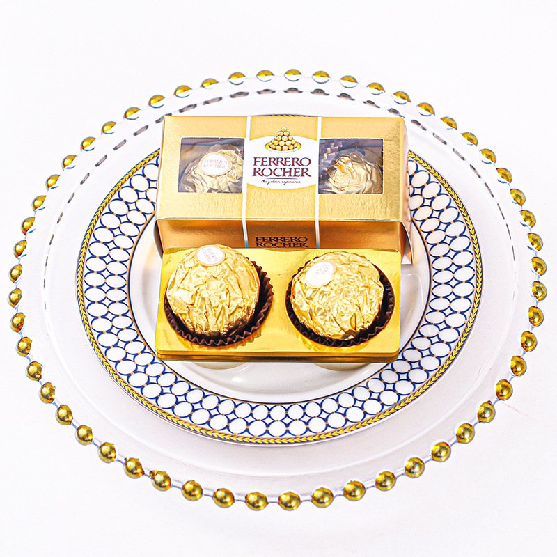 Gold Chocolate packaging boxes baby gift wedding favors paper box for baby shower party