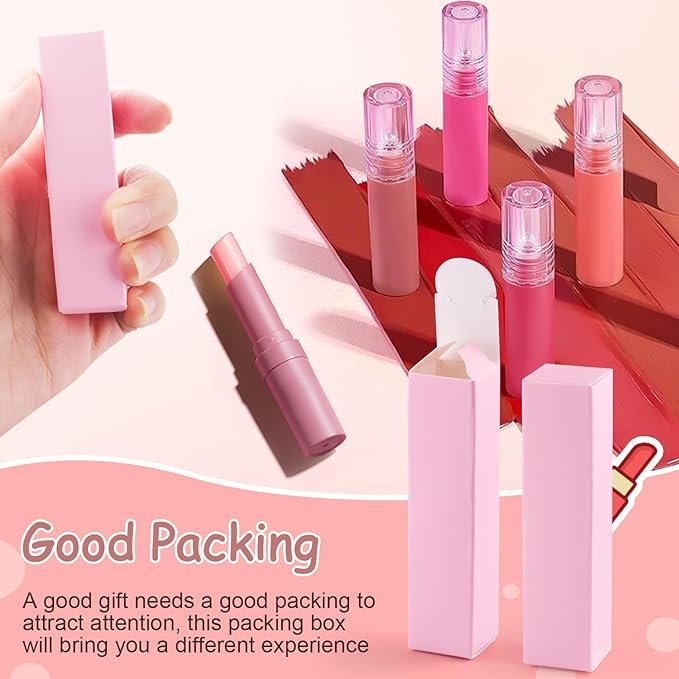 Wholesale Custom Printed Paper Storage Boxes Luxury Cosmetic Lip Gloss Lipstick Packaging Paper Boxes For Cosmetic