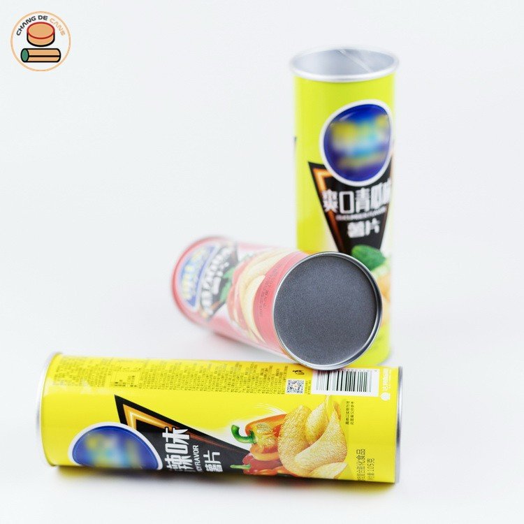 custom Multi-size Composite Can / Paper Canister for Potato Chips Crisp Snack Food