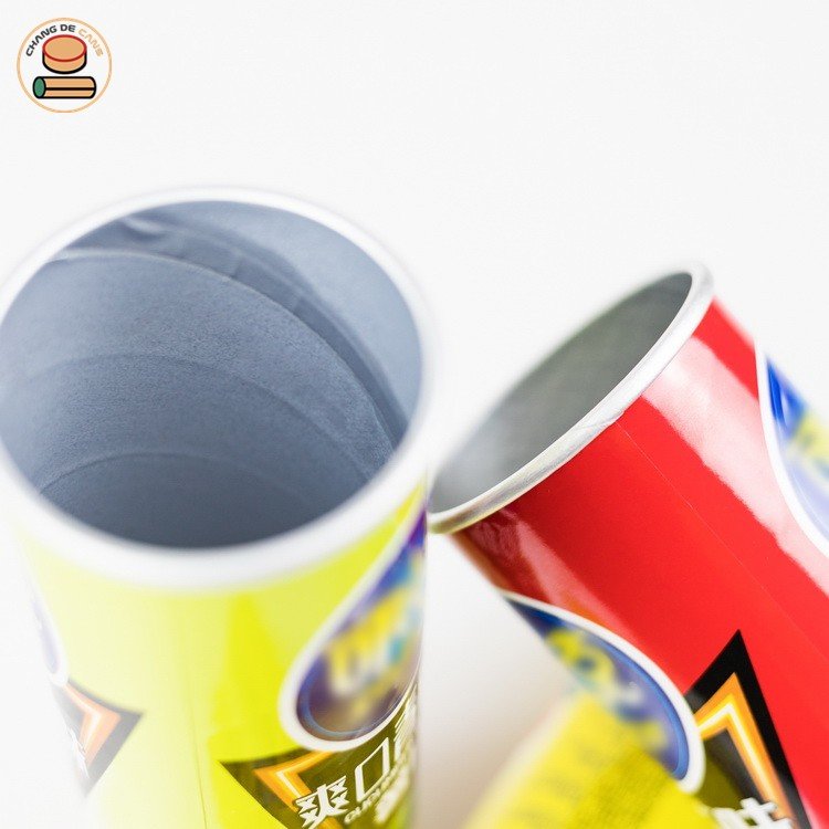 custom Multi-size Composite Can / Paper Canister for Potato Chips Crisp Snack Food