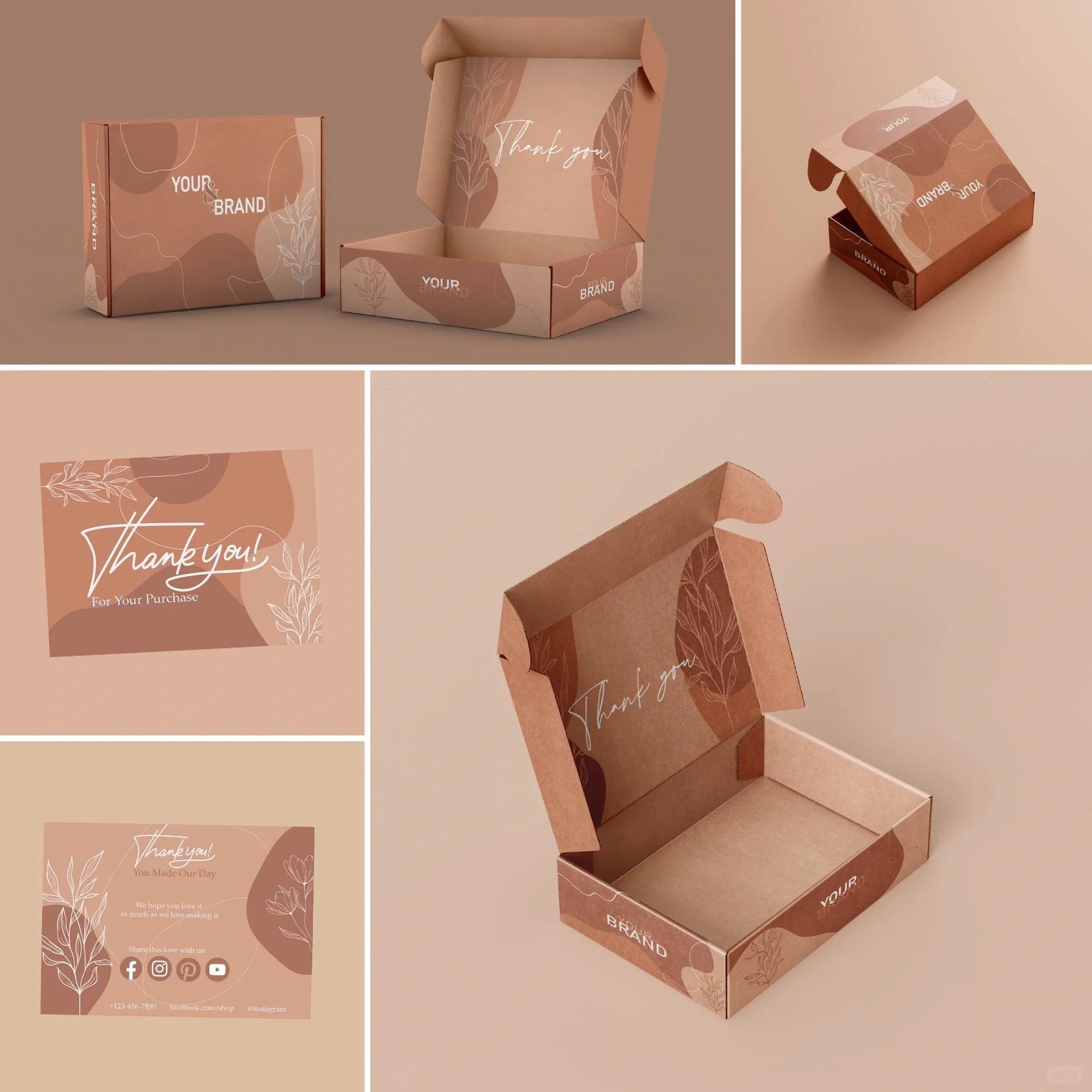 ECO friendly mailer color small packaging folding box Custom logo carton printed recyclable gift paper boxes packaging
