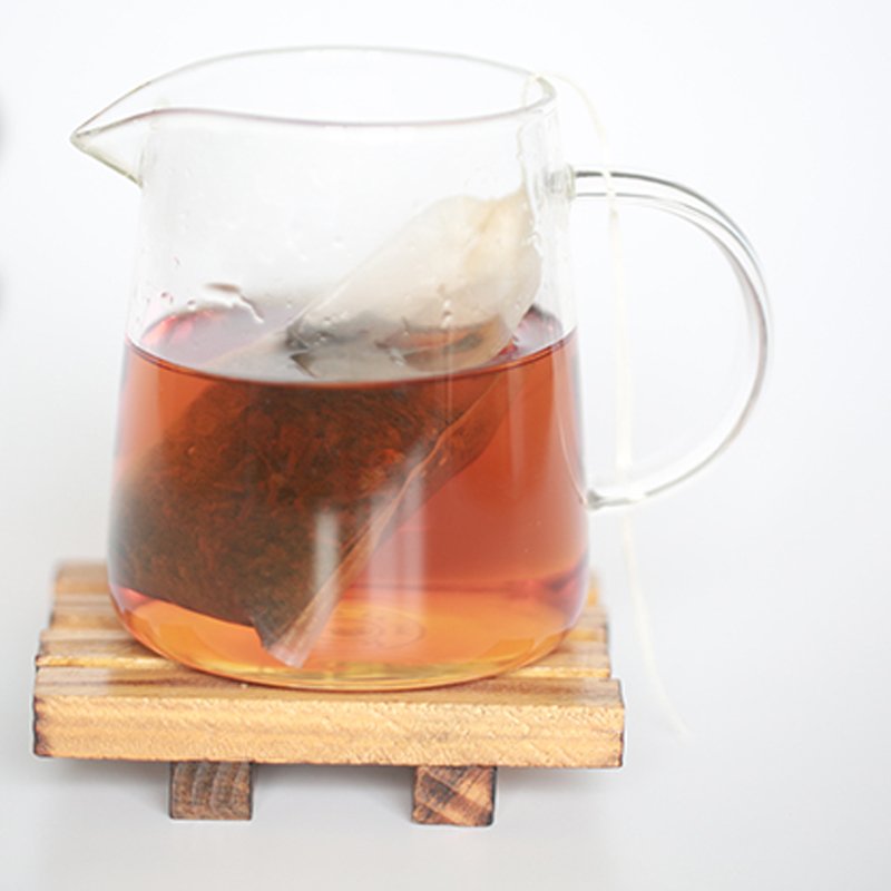 Wholesale right angle design degradable biodegradable food grade paper teabags packaging for tea bags with drawstring