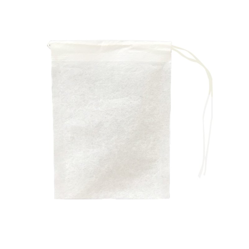 Wholesale right angle design degradable biodegradable food grade paper teabags packaging for tea bags with drawstring