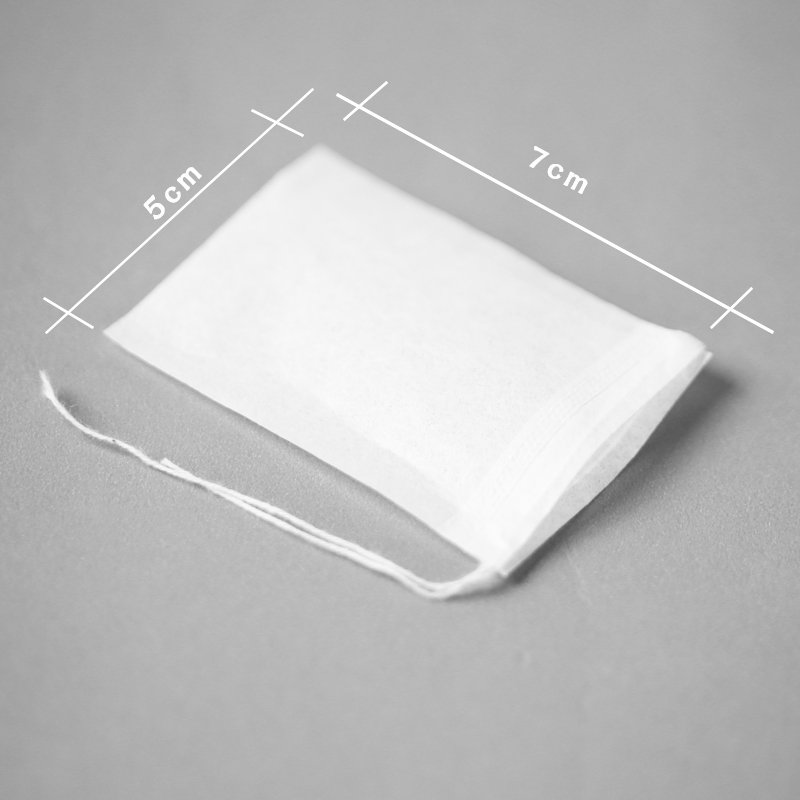 Wholesale right angle design degradable biodegradable food grade paper teabags packaging for tea bags with drawstring