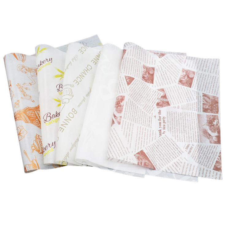 Greaseproof food packaging paper for sandwich burger wrapping