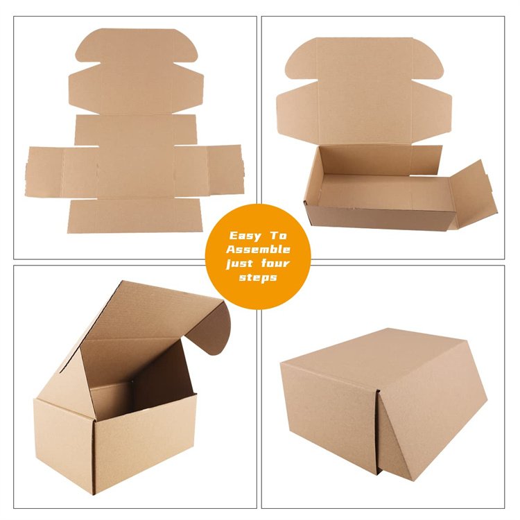 Shipping Boxes 12" x 9" x 4" Which is Anti-Impact Come with Sealing Label Suitable E-Commerce Packaging Shipping Packaging