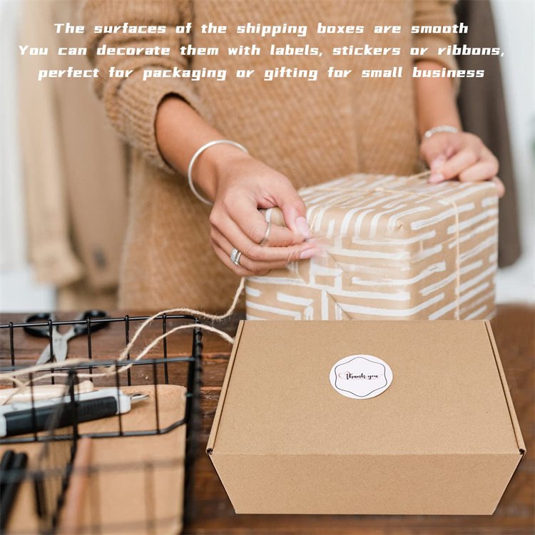 Shipping Boxes 12" x 9" x 4" Which is Anti-Impact Come with Sealing Label Suitable E-Commerce Packaging Shipping Packaging