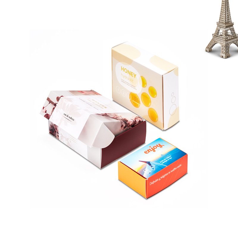 Custom Cmyk Friendly Color Printing Pink Cardboard Box Custom Logo Recycled Cosmetic Paper Box