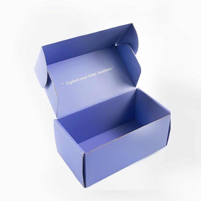 Custom High Quality Printing Logo Small Box For Packiging Garment Black Shipping Paper Box Mailer Corrugated Boxes