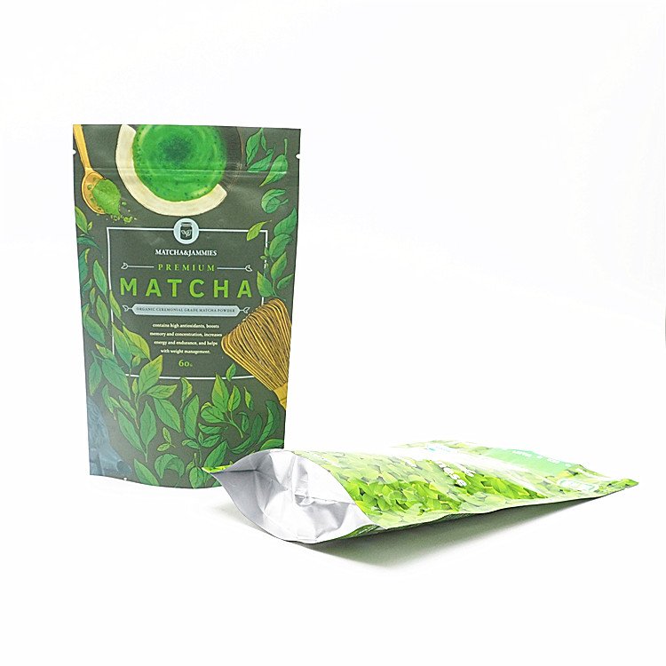 Resealable Kraft Paper Laminated Aluminum Foil Plastic Bags/Tea/Coffee/Food Package For Packaging