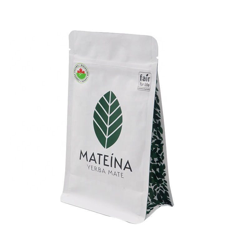 Resealable Kraft Paper Laminated Aluminum Foil Plastic Bags/Tea/Coffee/Food Package For Packaging