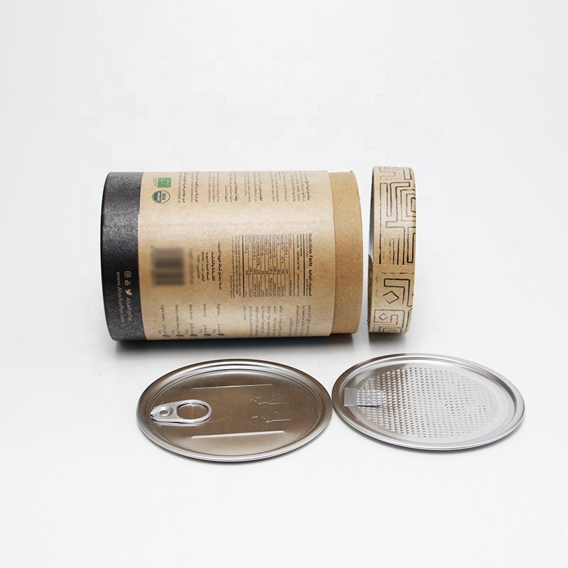 Custom Round Kraft Paper Packaging Food Grade Cardboard Coffee Pot Paper Tubes