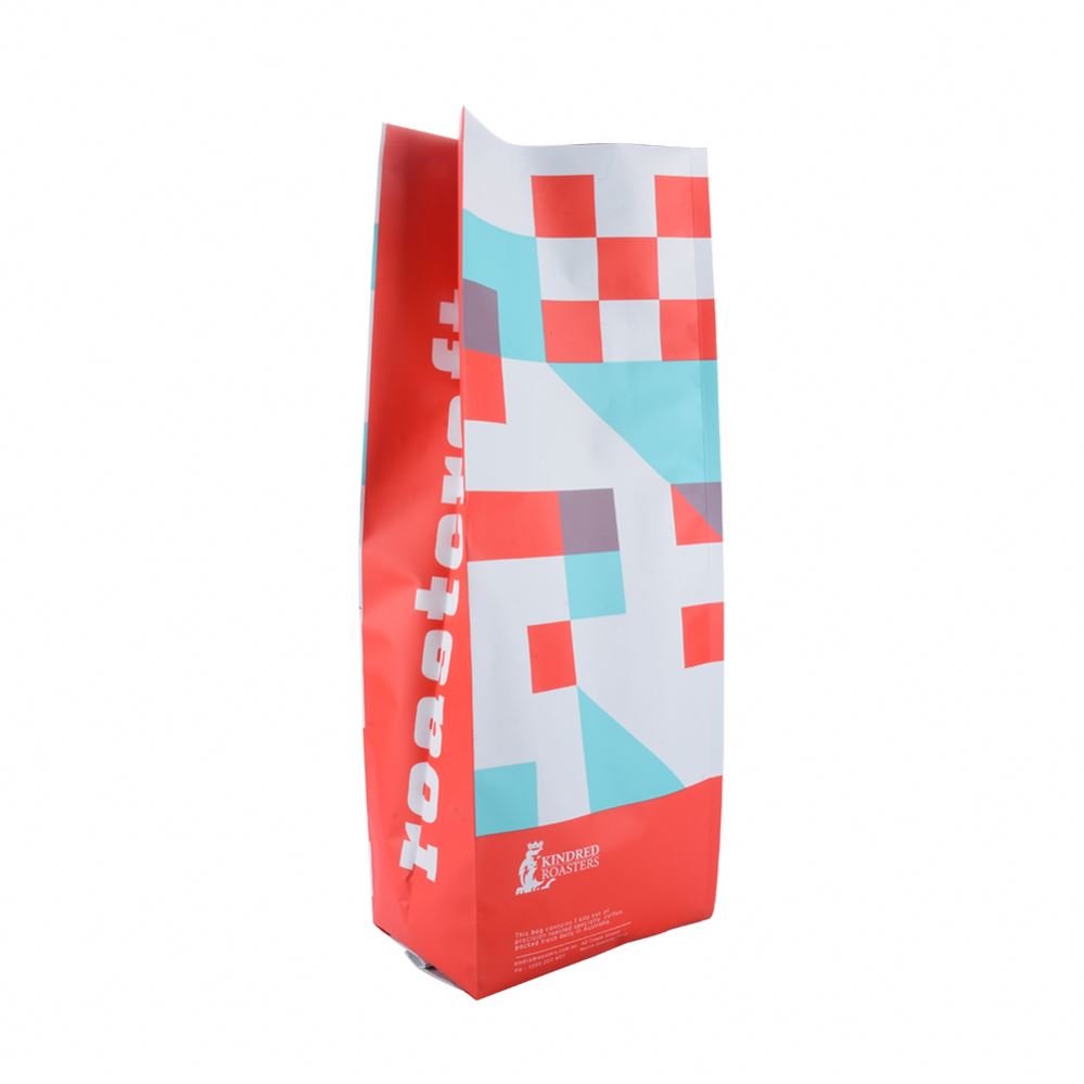 New Design Side Gusset Coffee Printed Mylar Foil Zip Lock Custom Print Paper Bag