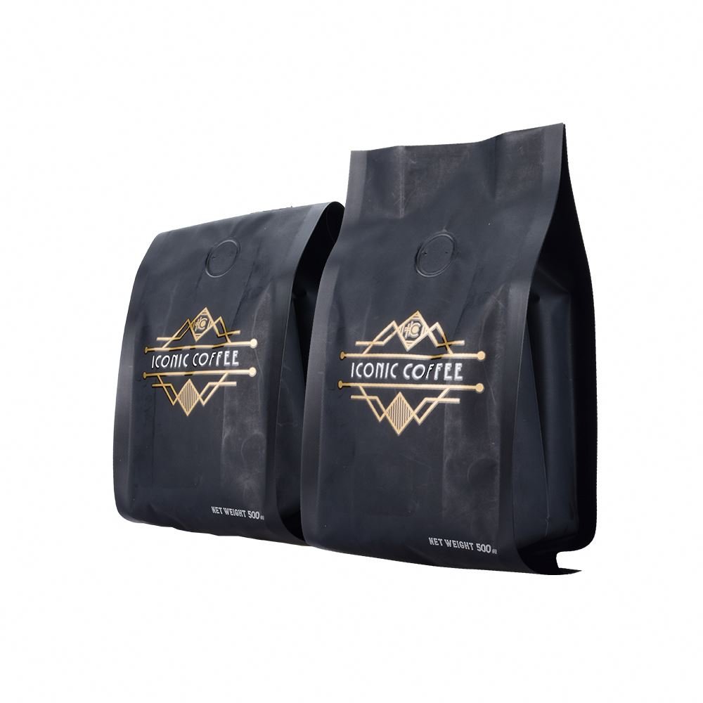 New Design Side Gusset Coffee Printed Mylar Foil Zip Lock Custom Print Paper Bag