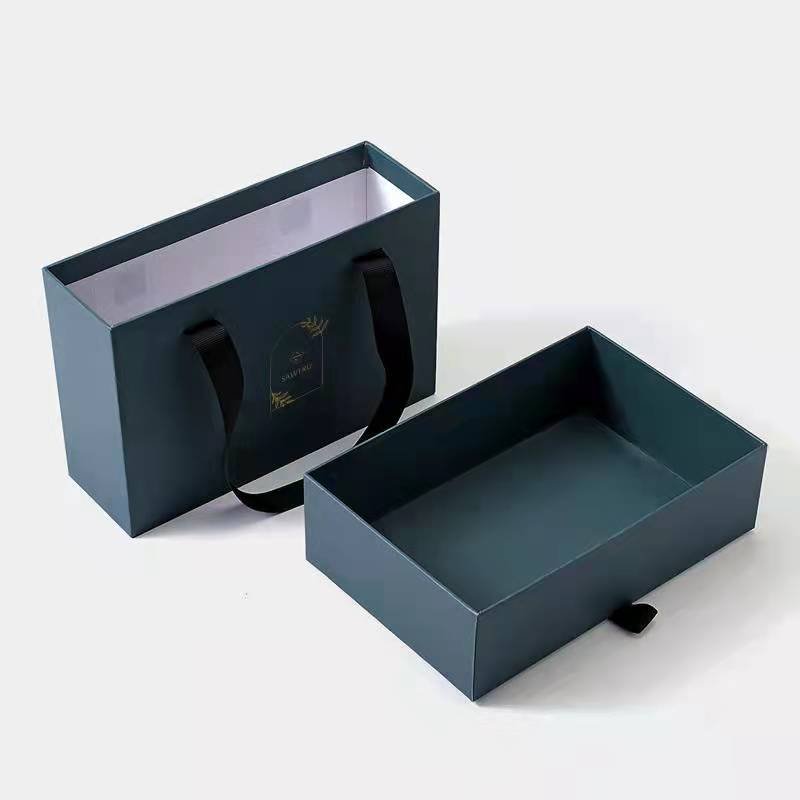 Custom Branding Human Wig Gift Paper Packaging Hair extension Box with Drawer