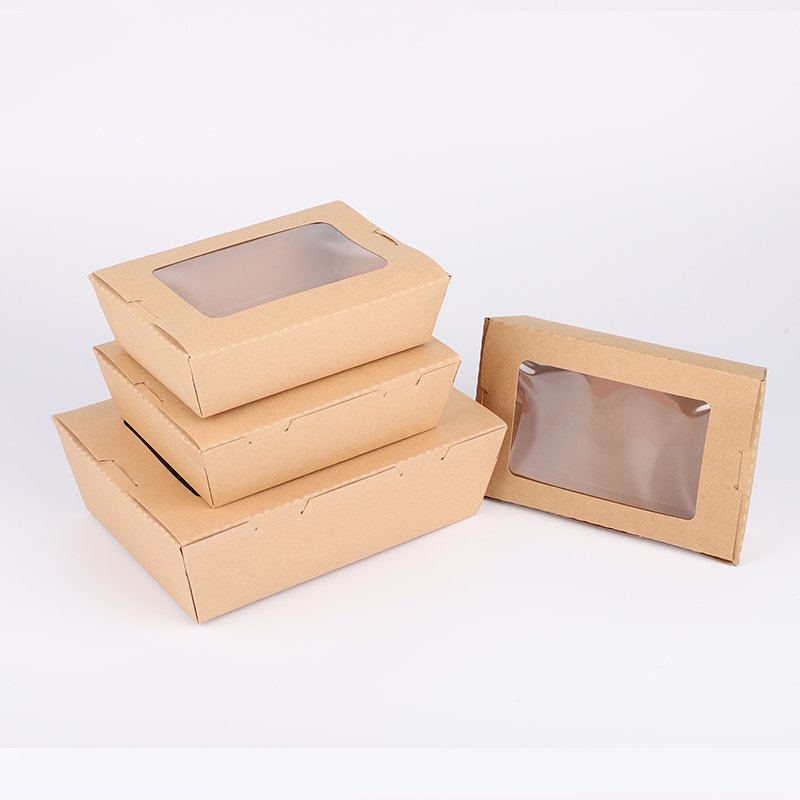 Hot Selling Eco Friendly To Go Box Disposable Restaurant Fast Food Packaging Paper Box