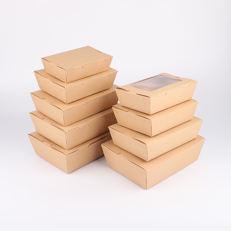 Hot Selling Eco Friendly To Go Box Disposable Restaurant Fast Food Packaging Paper Box