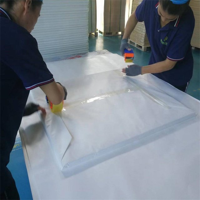 2022 manufacturer degradable pulp square package airf ryer paper liners dessert packaging paper silicone baking paper pack