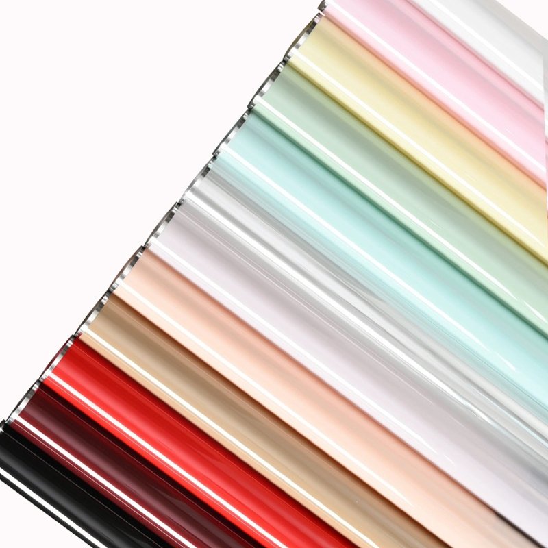 Changyi Silver edged jelly film waterproof Flower bouquet wrapping paper with high grade translucent floral wrapping paper