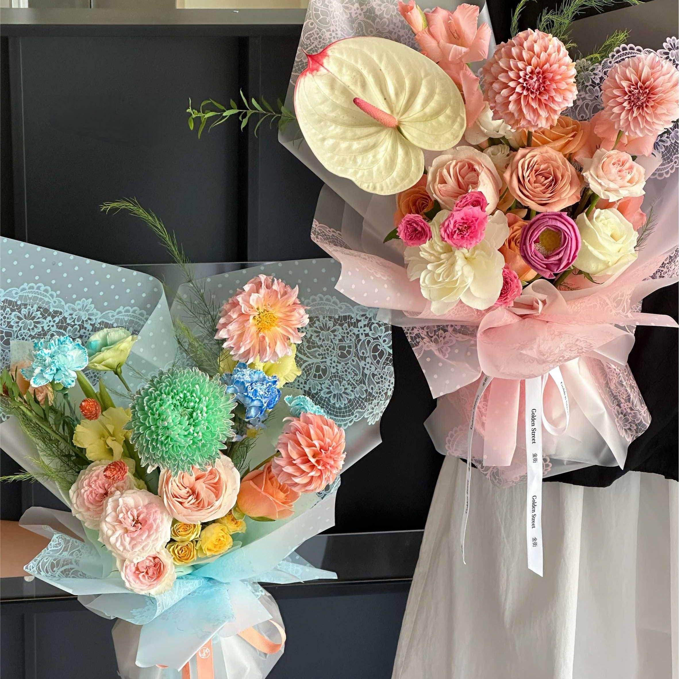 New product lace Korean bouquet flower wrapping paper waterproof bouquet wrapping flower wrapping paper