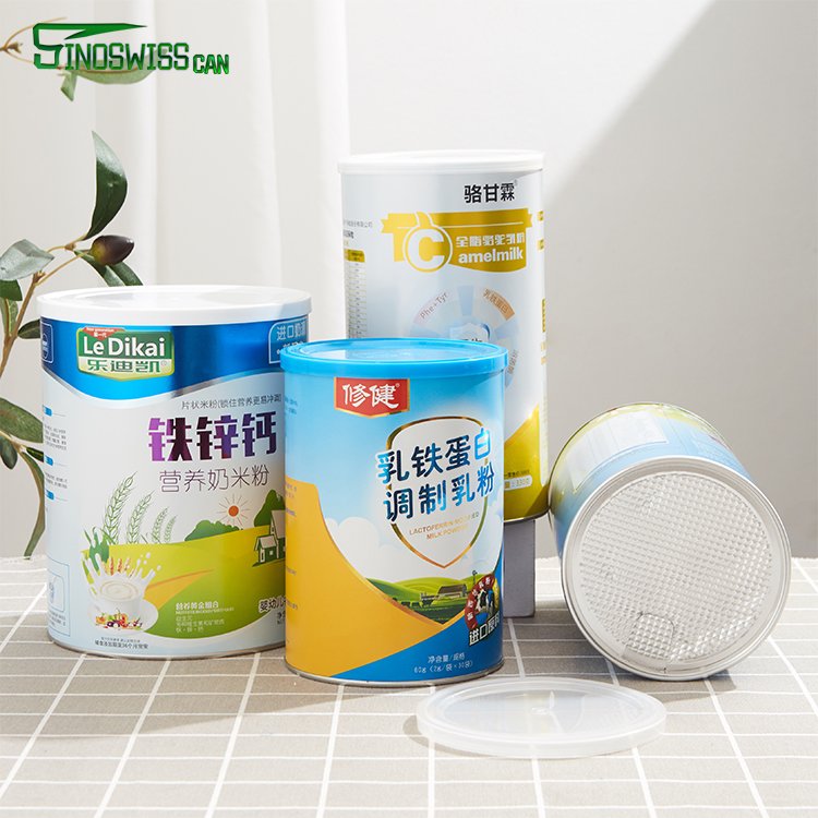 Guangdong Wholesale Custom Design Milk Powder Baking Powder Whey Protein Powder Packaging Tubes