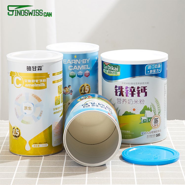 Guangdong Wholesale Custom Design Milk Powder Baking Powder Whey Protein Powder Packaging Tubes