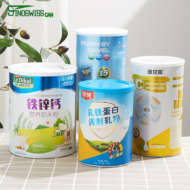 Guangdong Wholesale Custom Design Milk Powder Baking Powder Whey Protein Powder Packaging Tubes