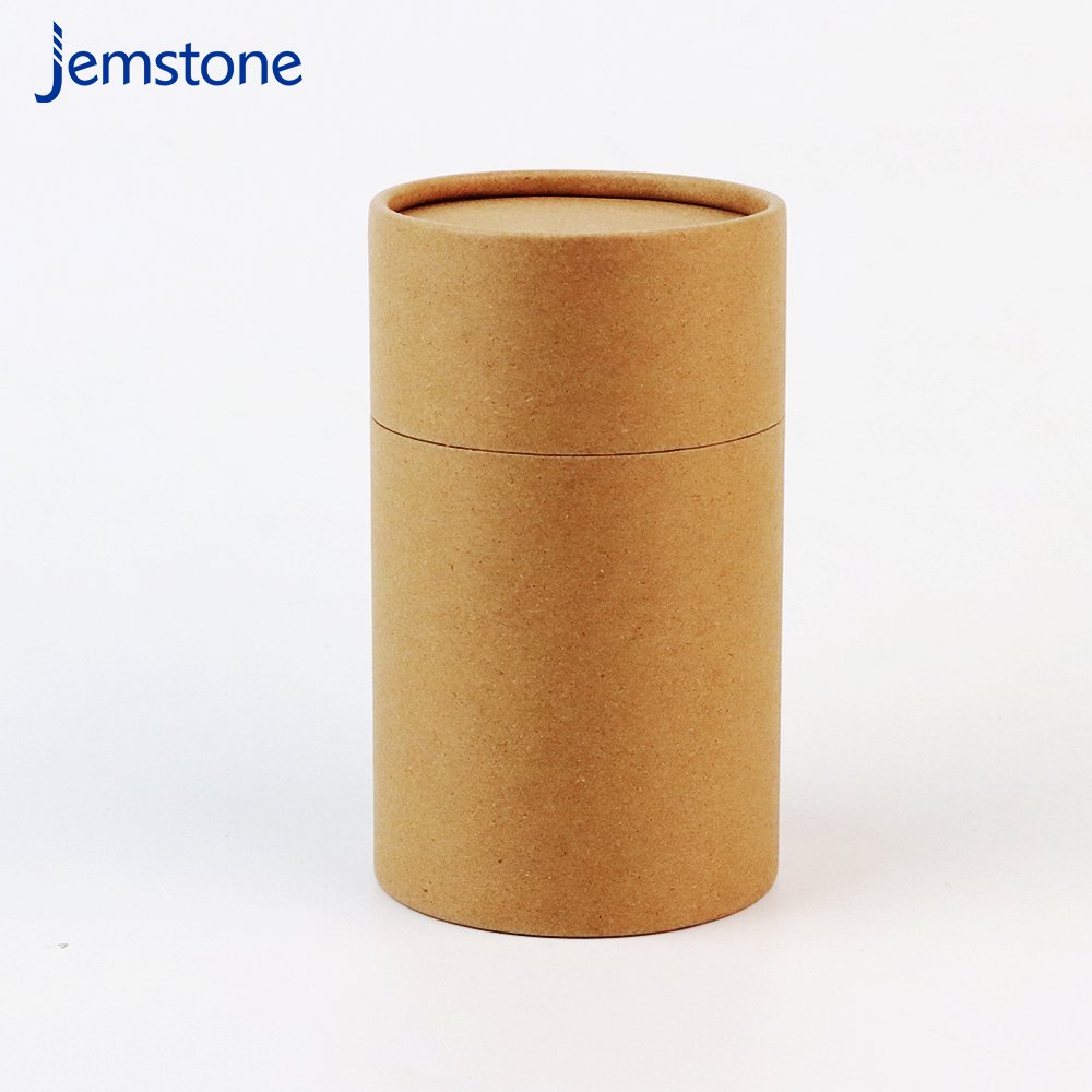 Premium Biodegradable Cylinder Paper Cardboard Tea Bags Tube Packaging For Loose Tea
