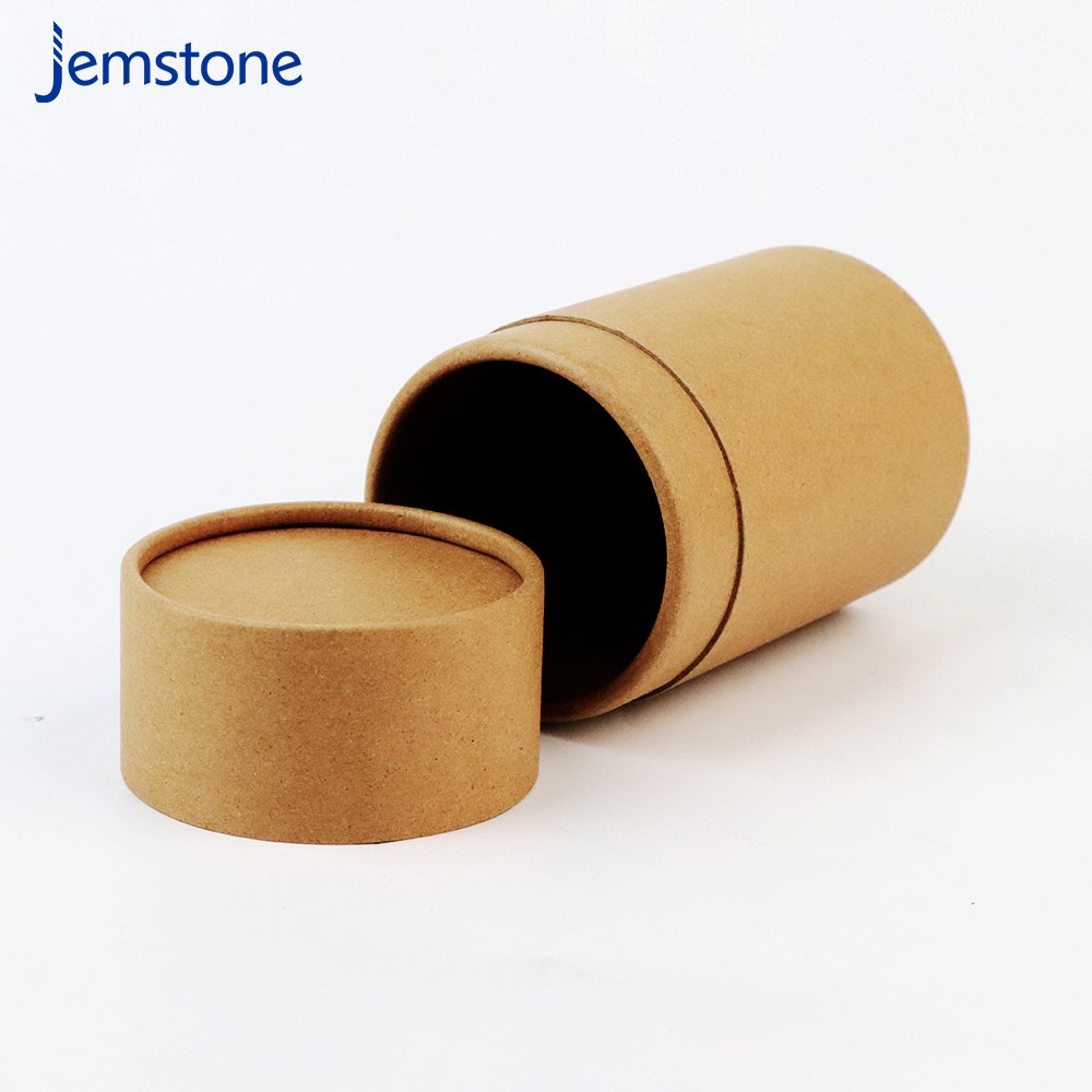 Premium Biodegradable Cylinder Paper Cardboard Tea Bags Tube Packaging For Loose Tea