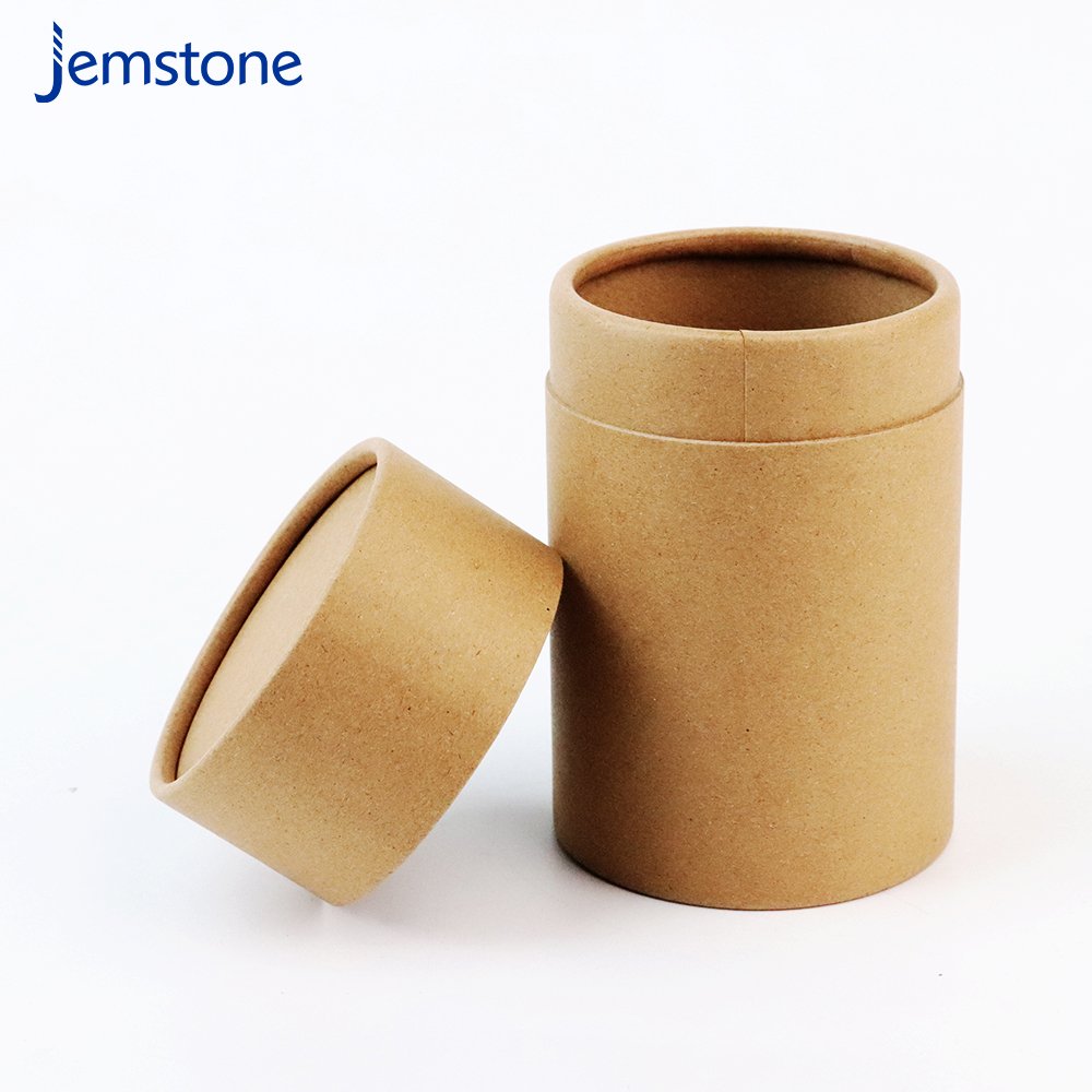 Premium Biodegradable Cylinder Paper Cardboard Tea Bags Tube Packaging For Loose Tea