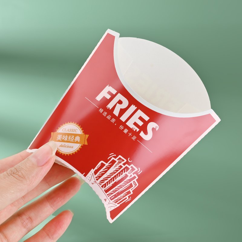 Custom Fast Food Packaging Takeaway Food Burger Box Packaging Custom Wings Fried Chicken French Fries Packaging Box