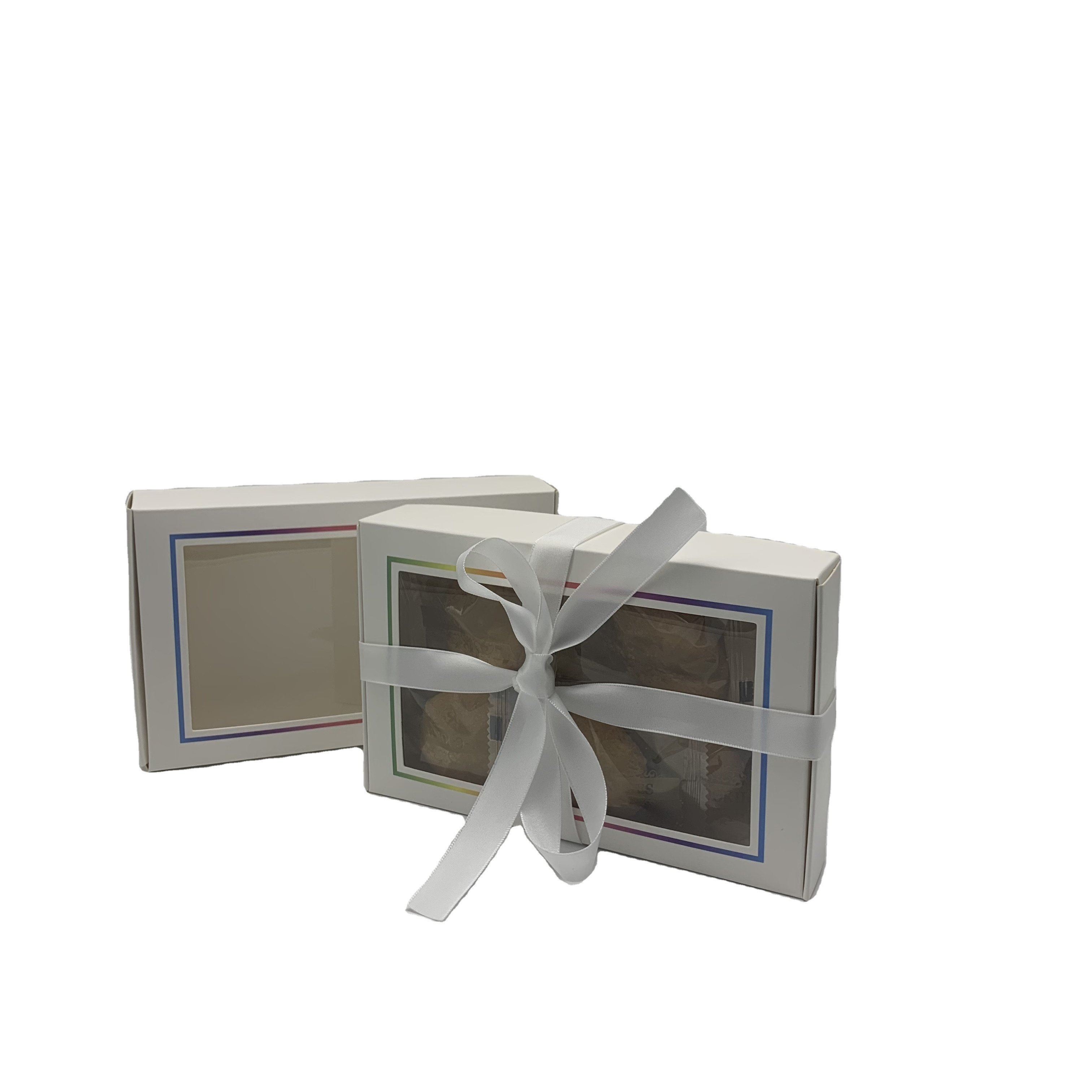 Customized Food Biscuit Packaging High Quality Cookies Box Packing Macaron Paper Boxes With Window