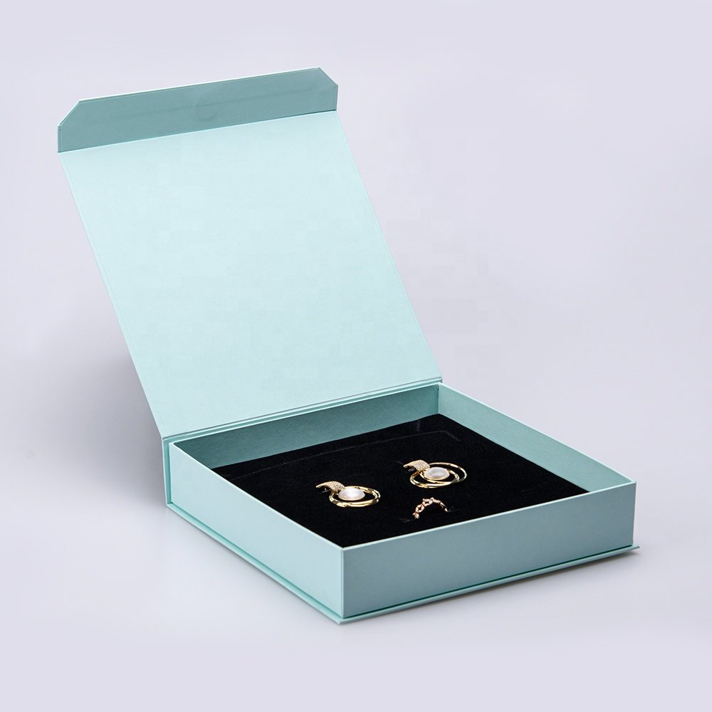 China Wholesale Flat Personalized Luxury Necklace Bracelet Custom Magnetic Jewelry Box Packaging