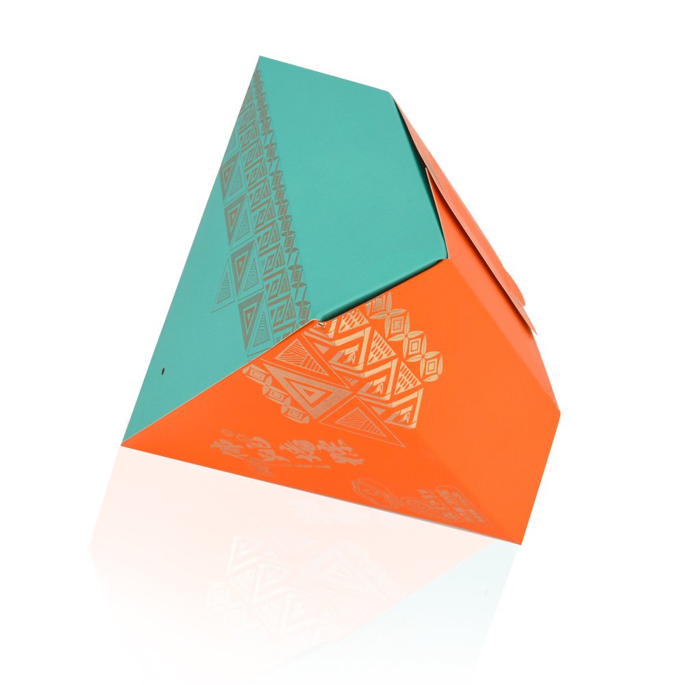 Custom Printing Gift Box Recyclable Art Paper Corrugated Cardboard Sticky Rice Dumpling Packaging Box Food Snacks Packaging 500