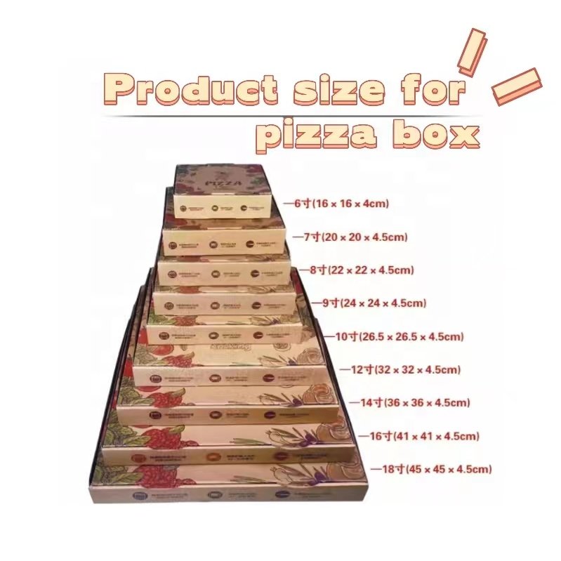 Customer customization Eco Friendly Box Package Food Grade Pizza Box in Pakistan Pizza Box 40x40