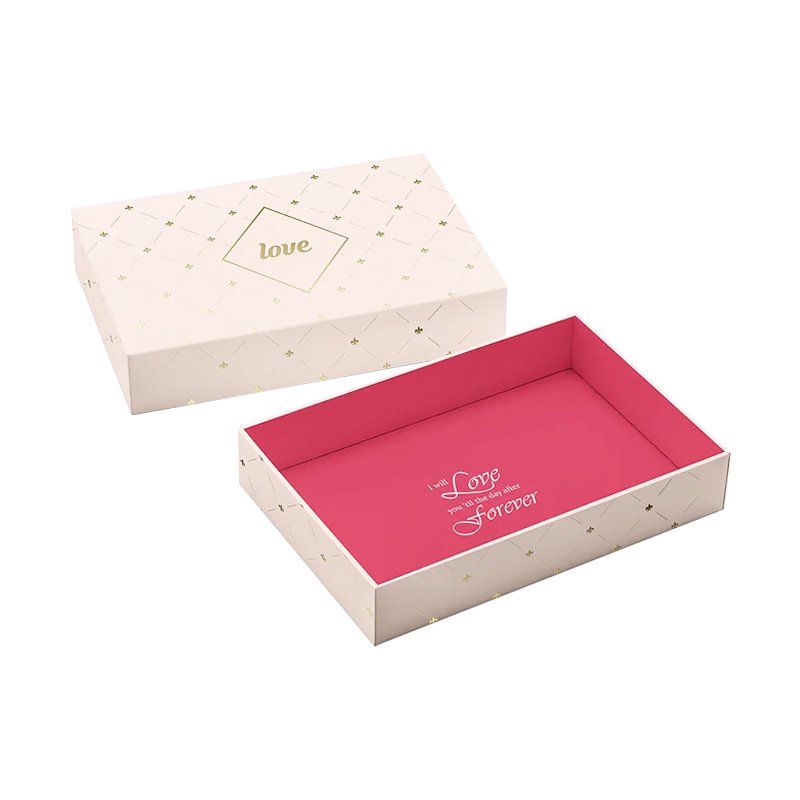Luxury Jewellery Ring Necklace Rigid Drawer Sliding Gift Packaging Jewelry Box Art Paper High Quality Custom Logo Printed Purple