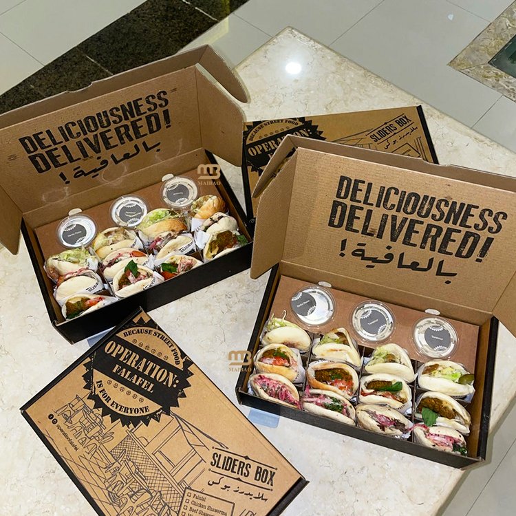 Takeaway food paper lunch box for hot food custom printed shawarma burrito disposable dip box wholesale food packaging boxes