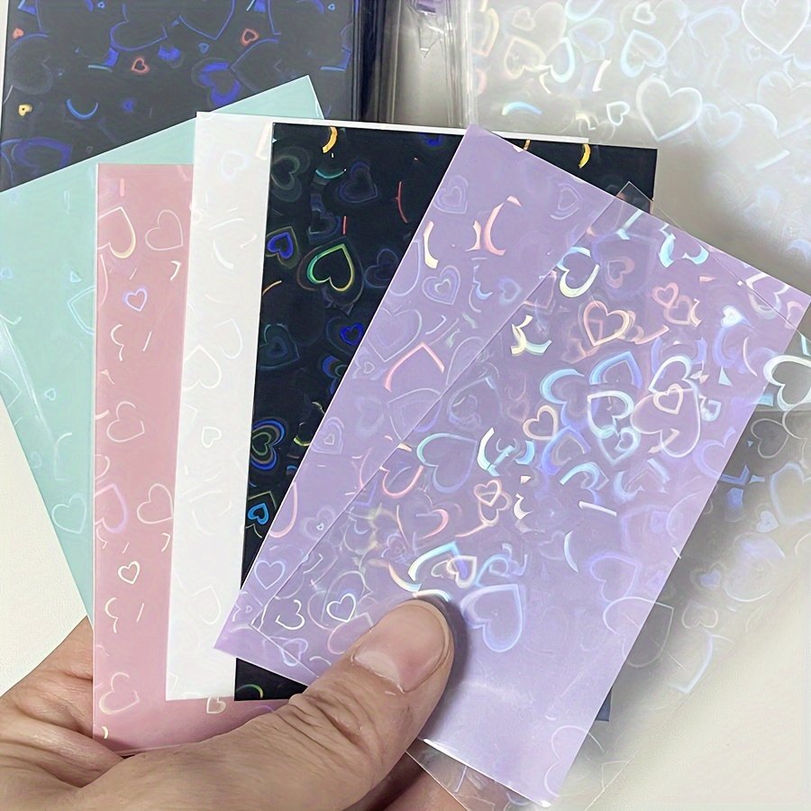 Rainbow Laser Flashing Holographic YGO Photo Card Sleeves