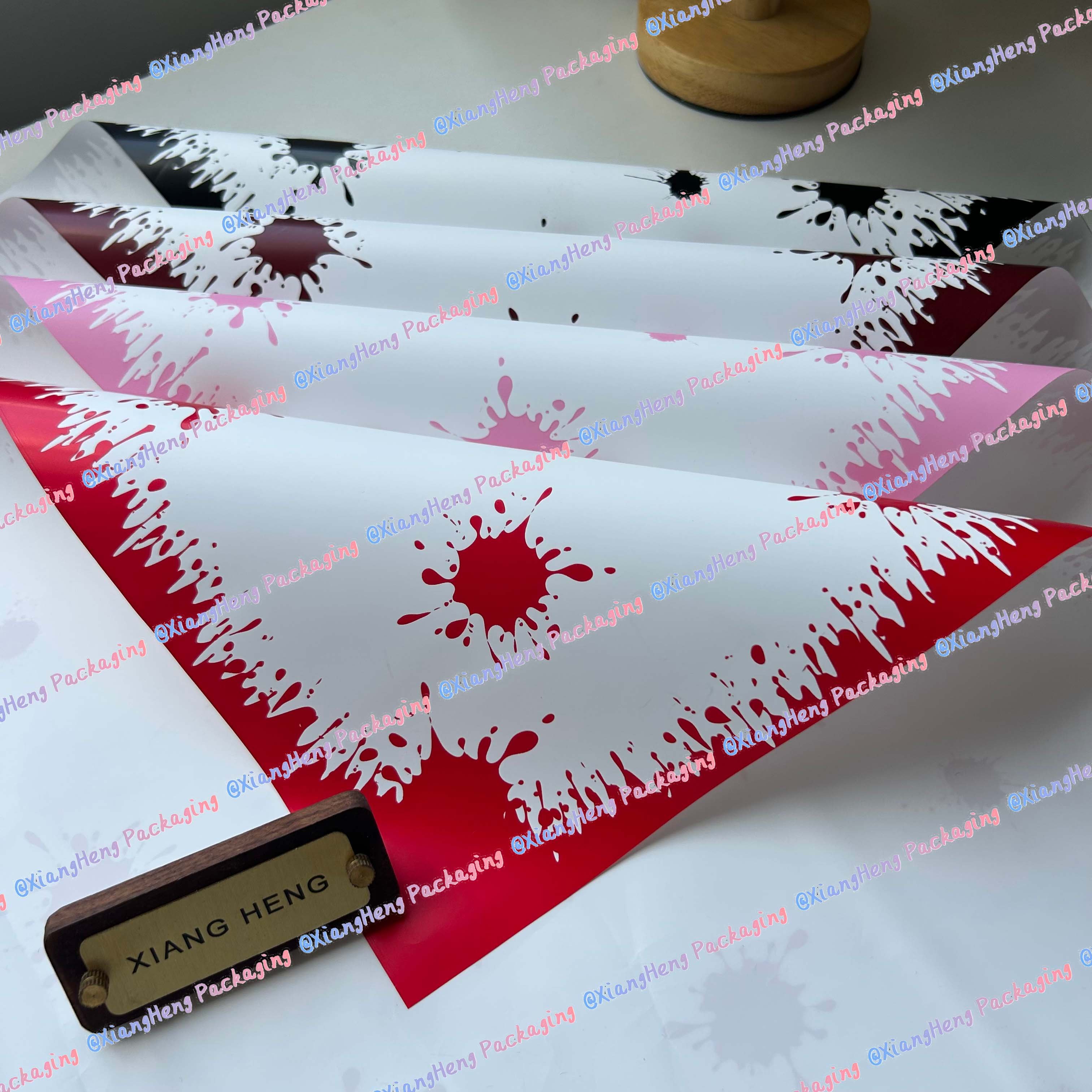 Bloodstain paper Halloween new design wrapping paper spooky flower wrapping paper florist bouquet wrapping supplies