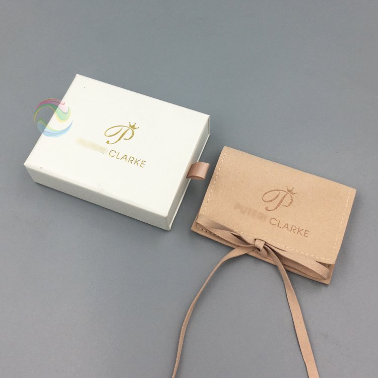 Luxury Custom Gift Jewelry Packaging Paper Box Jewelry Package Box with Bag for Necklace